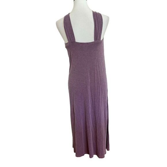 Anthropologie Sundry Keyhole Midi Dress Violet Purple Size 1 = Small (4-6) - Picture 3 of 6